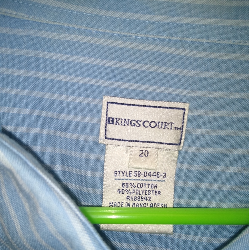 Men's Plus Size Collared Shirt - Picture 3 of 4